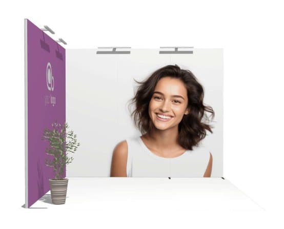 10x10 Modular Booth 01 modular trade show booth configuration
