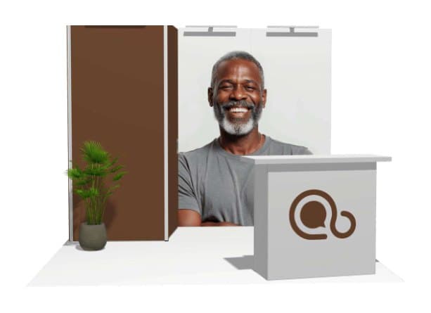 10x10 Modular Booth 03 modular trade show booth configuration
