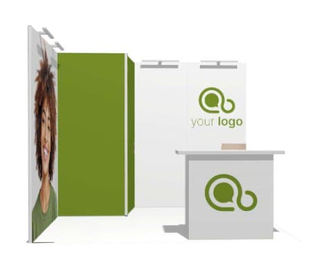 10x10 Modular Booth 05 modular trade show booth configuration