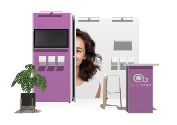 10x10 Modular Booth 06 modular trade show booth configuration