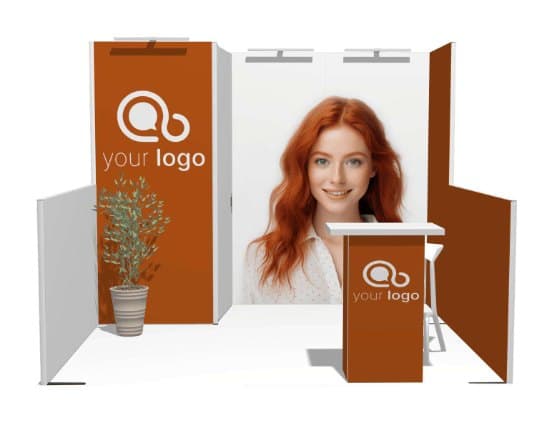 10x10 Modular Booth 08 modular trade show booth configuration