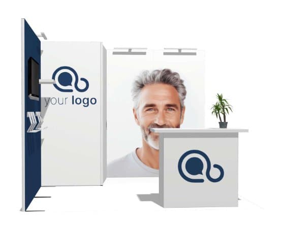 10x10 Modular Booth 09 modular trade show booth configuration