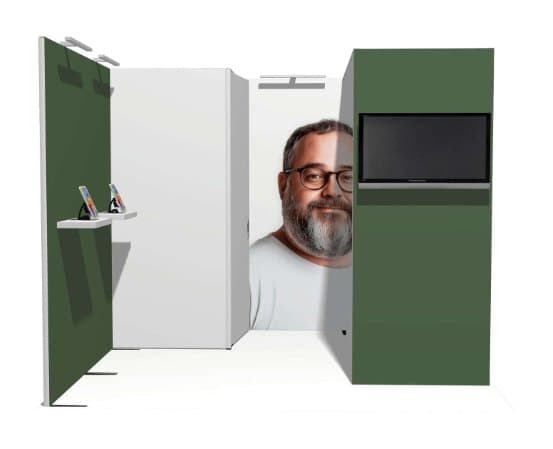 10x10 Modular Booth 11 modular trade show booth configuration