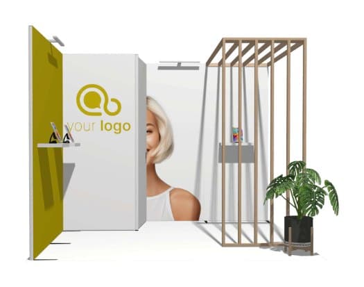 10x10 Modular Booth 14 modular trade show booth configuration