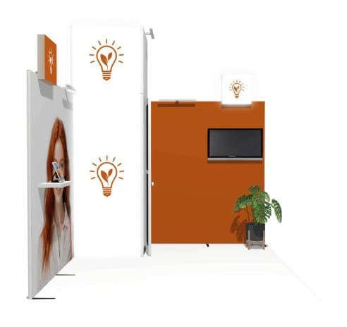 10x10 Modular Booth 20 modular trade show booth configuration