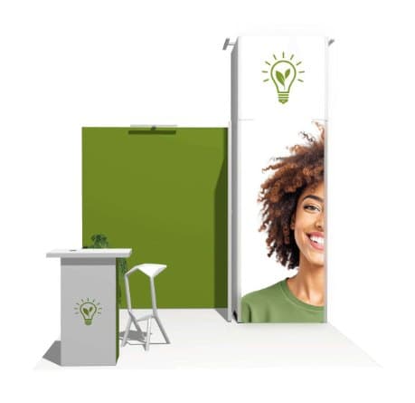 10x10 Modular Booth 21 modular trade show booth configuration