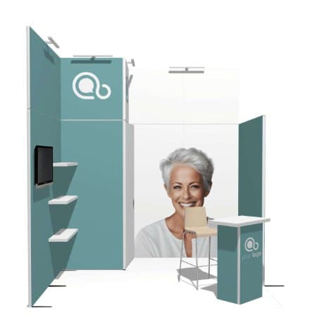 10x10 Modular Booth 24 modular trade show booth configuration