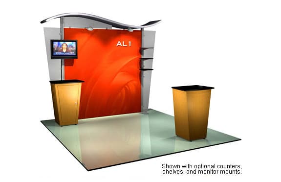 AL1 Wave Hybrid aluminum modular display system