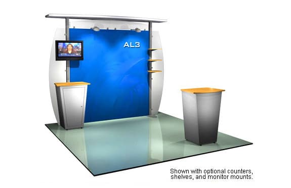 AL1 Straight Hybrid aluminum modular display system