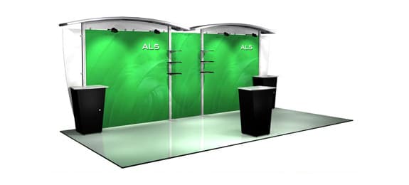 AL5 Arch (20ft) aluminum modular display system